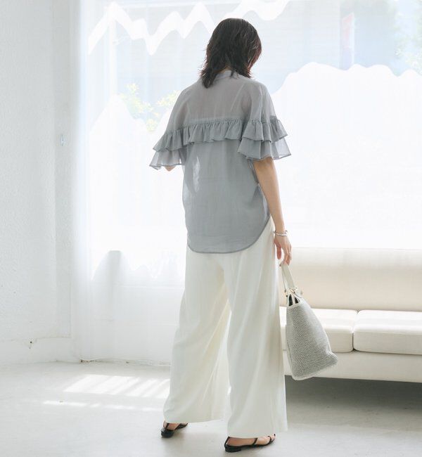  「【WEB限定TMサイズ登場/4サイズ展開】タックワイドスラックス」|チノ|