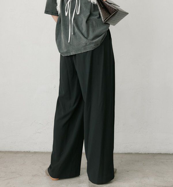  「【WEB限定TMサイズ登場/4サイズ展開】タックワイドスラックス」|チノ|