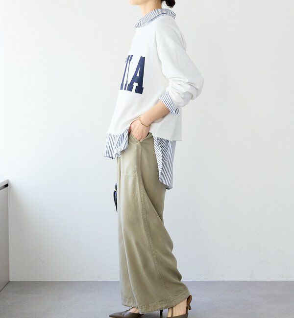  「【Yossshiiii企画】ワイドロゴカットオフスエット」|Tシャツ・カットソー|
