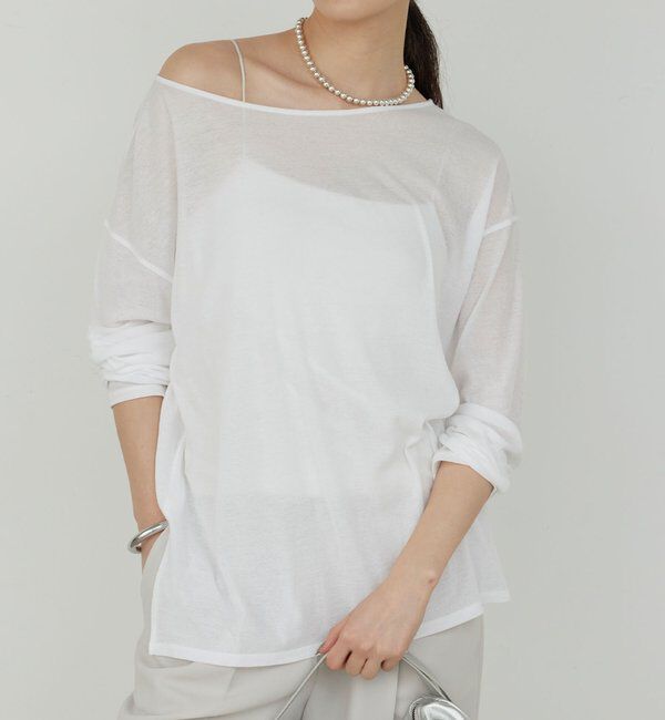  「【La nature linge】オーバーシアーロンT」|Tシャツ・カットソー|