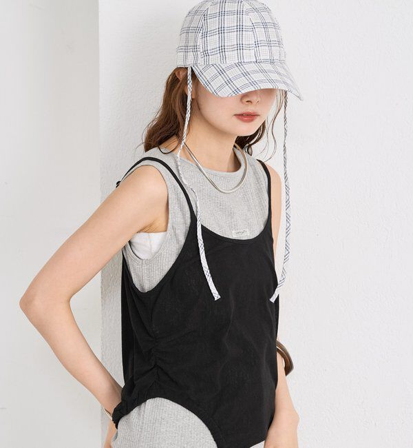  「ギンガムチェックキャップ」|ハット|