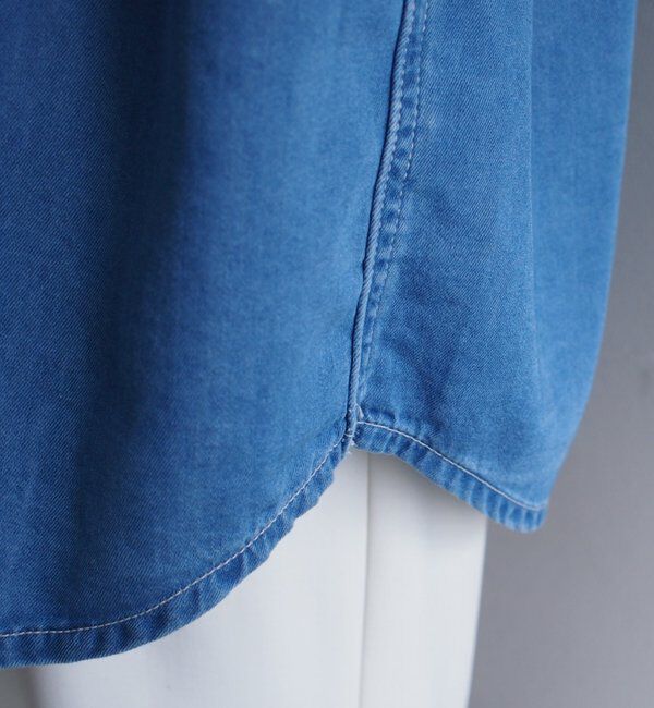  「《サイズ展開あり/秋まで着られる》フルイドデニムシャツ」|シャツ・ブラウス|