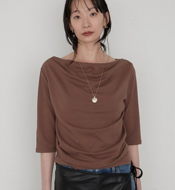  「ドレープカットソー」|Tシャツ・カットソー|モカ