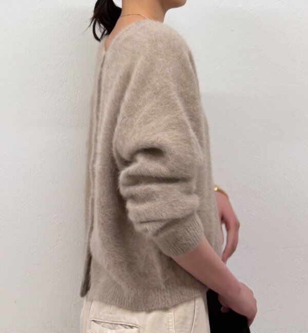  「《前後着用可》ファーカシミヤ2WAYカーディガン」|ニット・セーター|