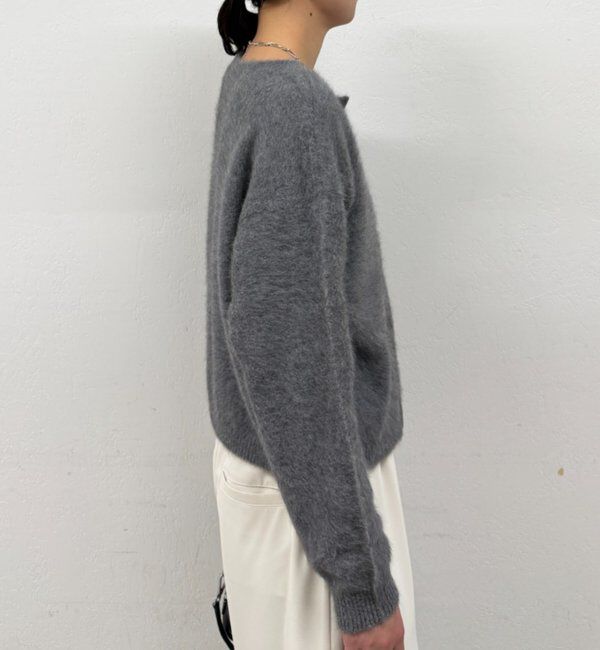  「《前後着用可》ファーカシミヤ2WAYカーディガン」|ニット・セーター|