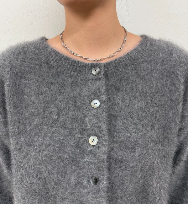  「《前後着用可》ファーカシミヤ2WAYカーディガン」|ニット・セーター|