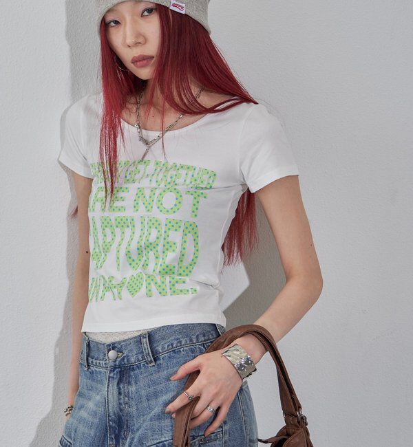  「【WEB限定】メッセージドットロゴS/S TEE」|Tシャツ・カットソー|オフホワイト