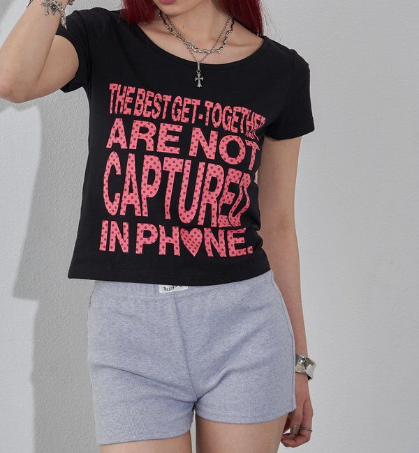  「【WEB限定】メッセージドットロゴS/S TEE」|Tシャツ・カットソー|