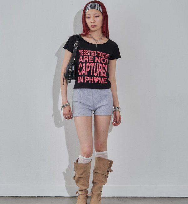  「【WEB限定】メッセージドットロゴS/S TEE」|Tシャツ・カットソー|