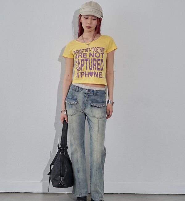  「【WEB限定】メッセージドットロゴS/S TEE」|Tシャツ・カットソー|