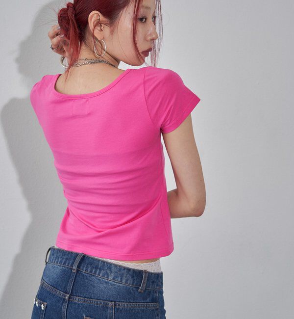  「【WEB限定】メッセージドットロゴS/S TEE」|Tシャツ・カットソー|
