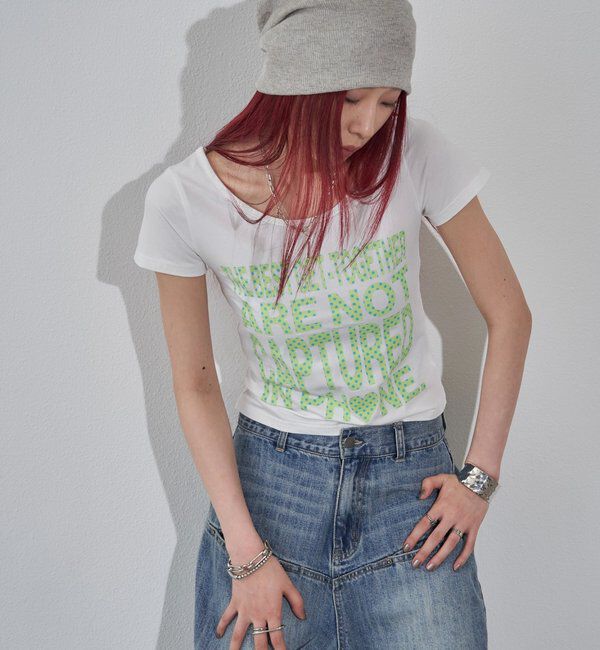  「【WEB限定】メッセージドットロゴS/S TEE」|Tシャツ・カットソー|
