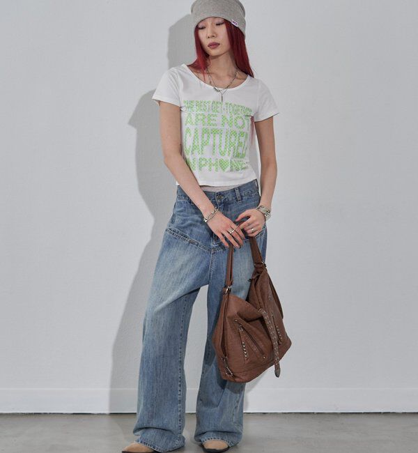  「【WEB限定】メッセージドットロゴS/S TEE」|Tシャツ・カットソー|