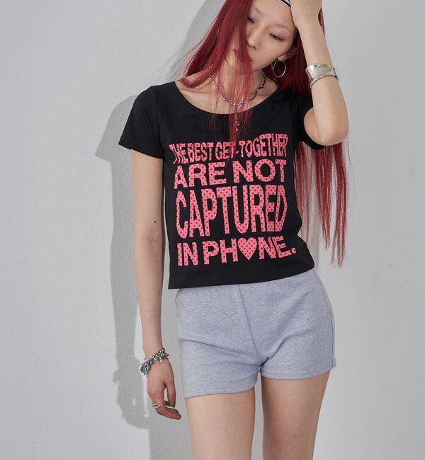  「【WEB限定】メッセージドットロゴS/S TEE」|Tシャツ・カットソー|