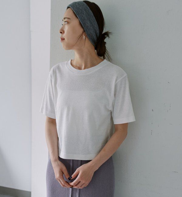  「スラブコットンチビTee」|Tシャツ・カットソー|