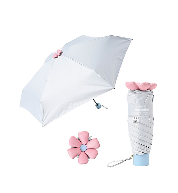 collex「Ohana Parasol 折りたたみ日傘 無地【assa】」|傘|グレー