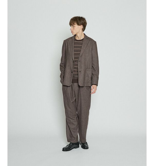 ABAHOUSE「【セットアップ対応】カシミヤブレンド エアーフラノ ジャケット【予約】」|その他|