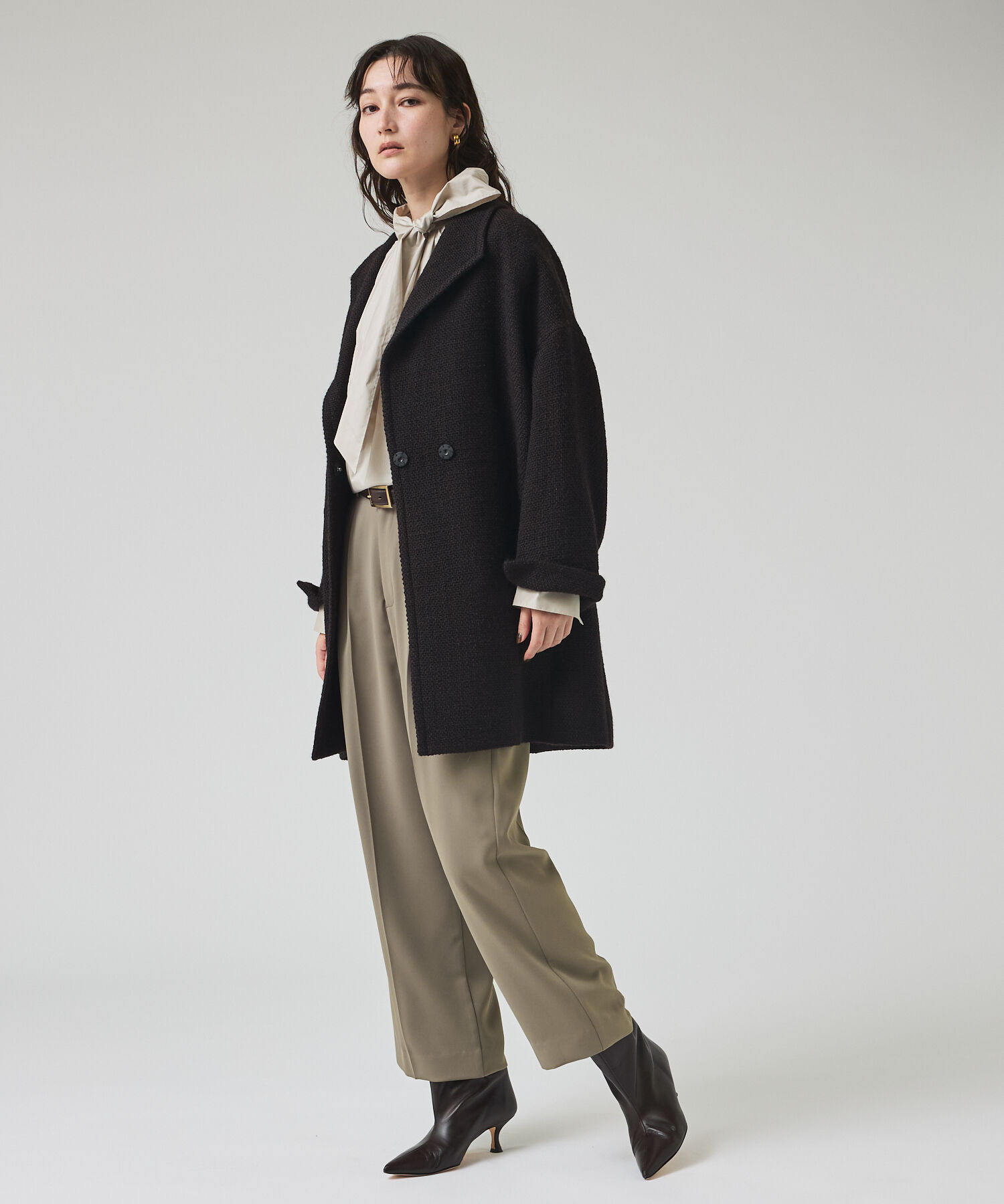 qualite「マットサテンストレートパンツ」|その他|
