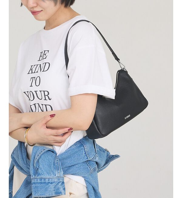 LOWELL things「●SOEUR/2WAYレザーハーフムーンショルダー」|ショルダー・メッセンジャー|ブラック