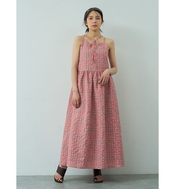 abahouse mavie「【ベッキーコラボ】2WAYリボン キャミソールワンピース」|ワンピース|