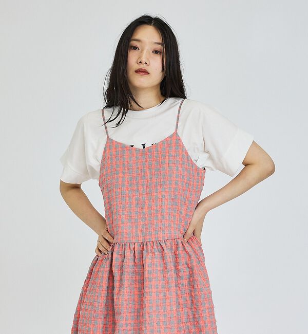 abahouse mavie「【ベッキーコラボ】2WAYリボン キャミソールワンピース」|ワンピース|