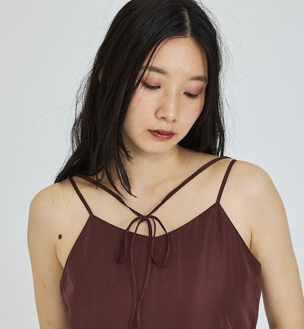 abahouse mavie「【ベッキーコラボ】2WAYリボン キャミソールワンピース」|ワンピース|