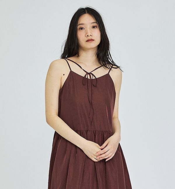 abahouse mavie「【ベッキーコラボ】2WAYリボン キャミソールワンピース」|ワンピース|