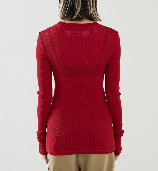 The Store by C' 「【COCUCA】ウールシフォンリブプルオーバー【予約】」|Tシャツ・カットソー|