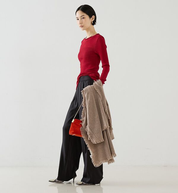 The Store by C' 「【COCUCA】ウールシフォンリブプルオーバー【予約】」|Tシャツ・カットソー|
