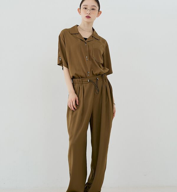 NOMINE「【セットアップ対応】ヴィンテージサテン ドロストコード パンツ」|その他|