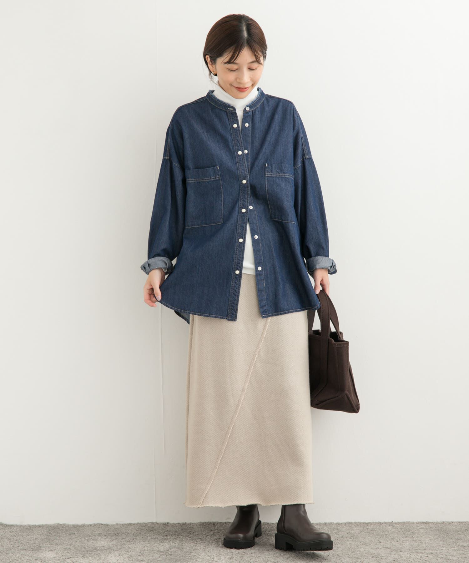 URBAN RESEARCH DOORS「ローゲージインレイイージースカート」|スカート|
