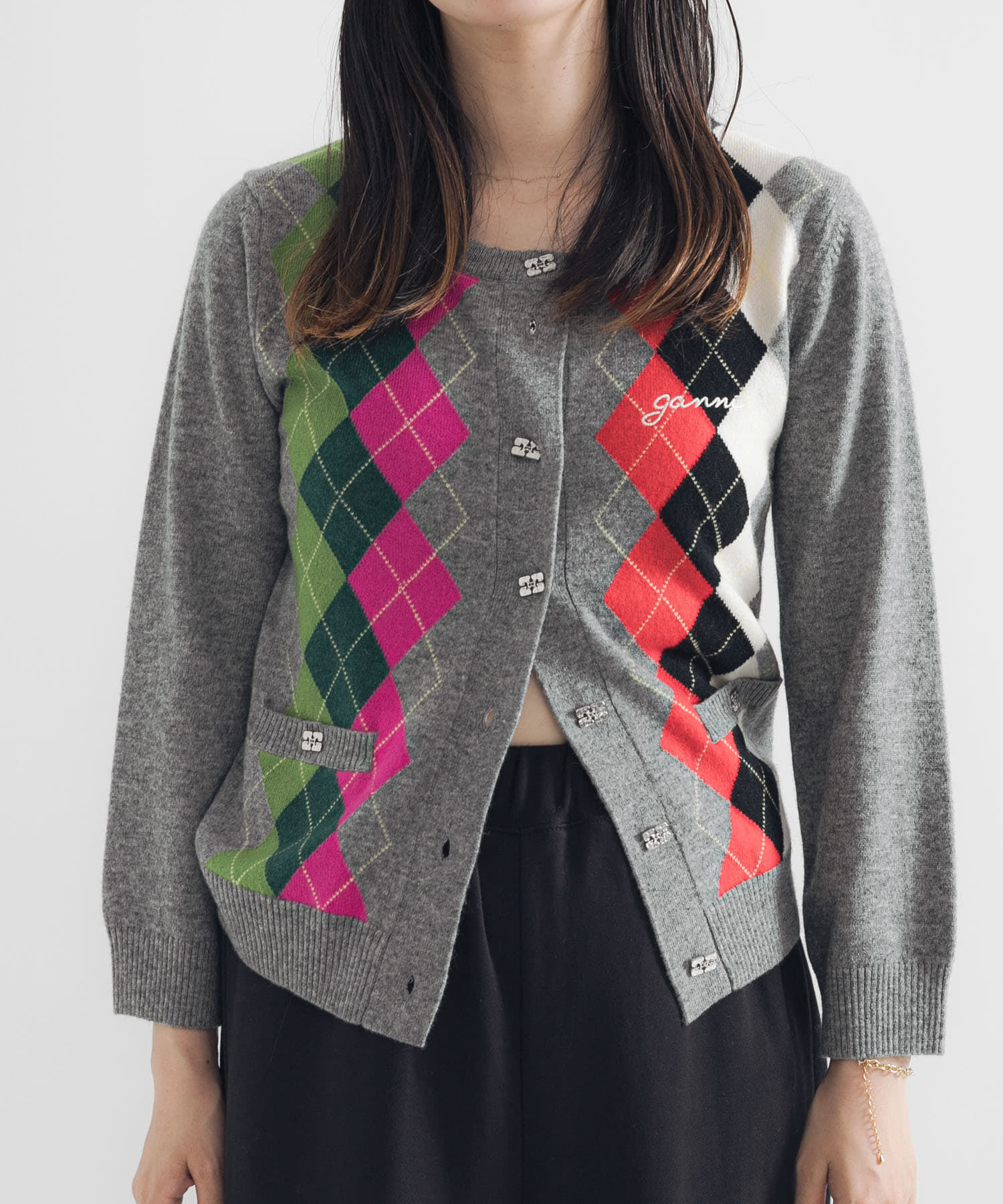 URBAN RESEARCH「GANNI　Cashmere Wool Mix Cardigan」|カーディガン|