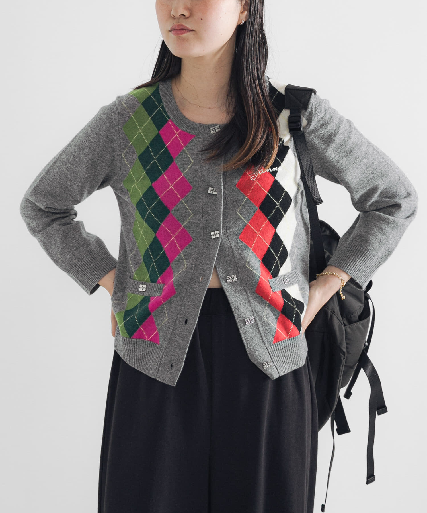 URBAN RESEARCH「GANNI　Cashmere Wool Mix Cardigan」|カーディガン|
