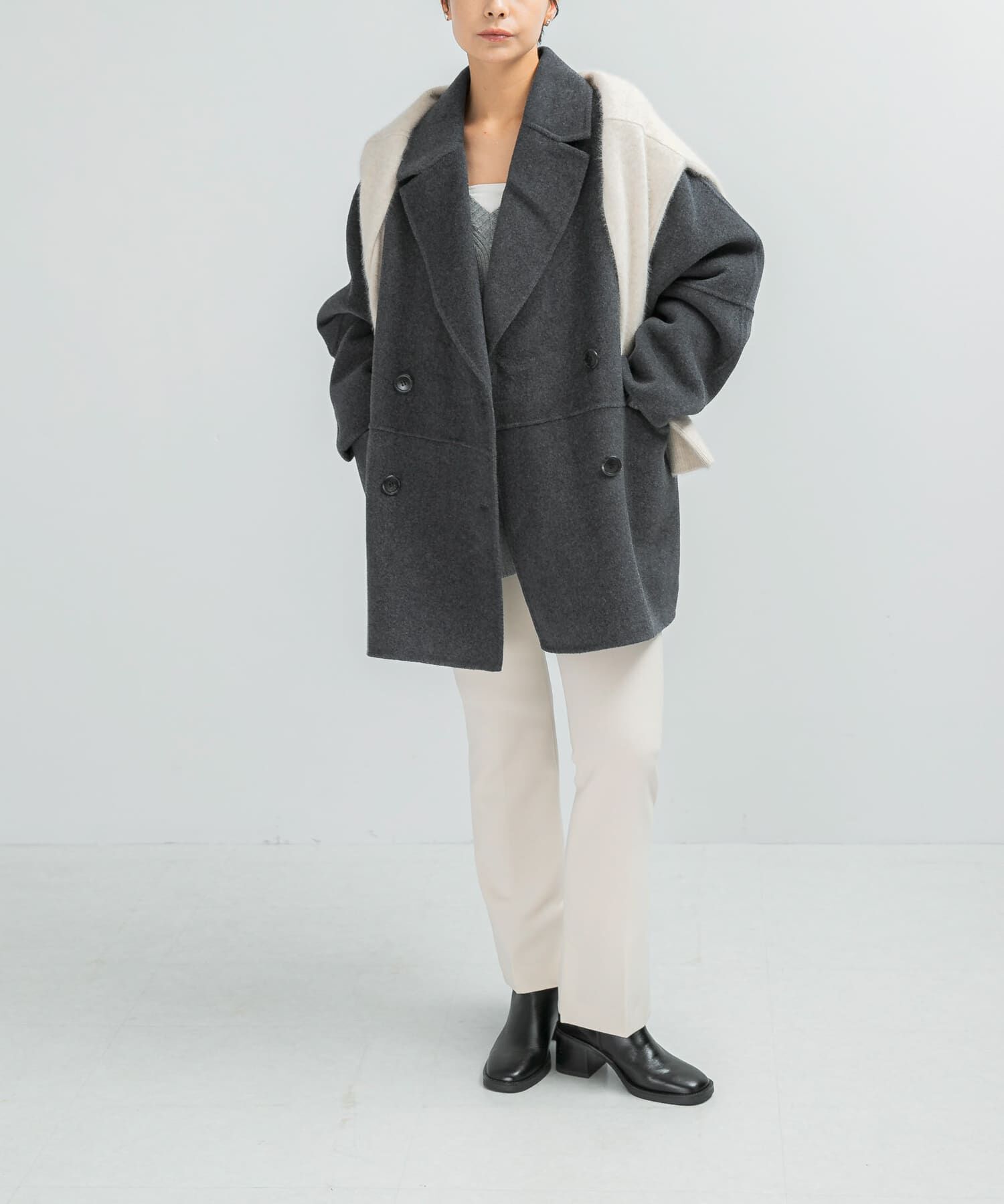 URBAN RESEARCH ROSSO「『一部別注カラー』YENN　DOUBLE FACE PEA COAT」|ピーコート|