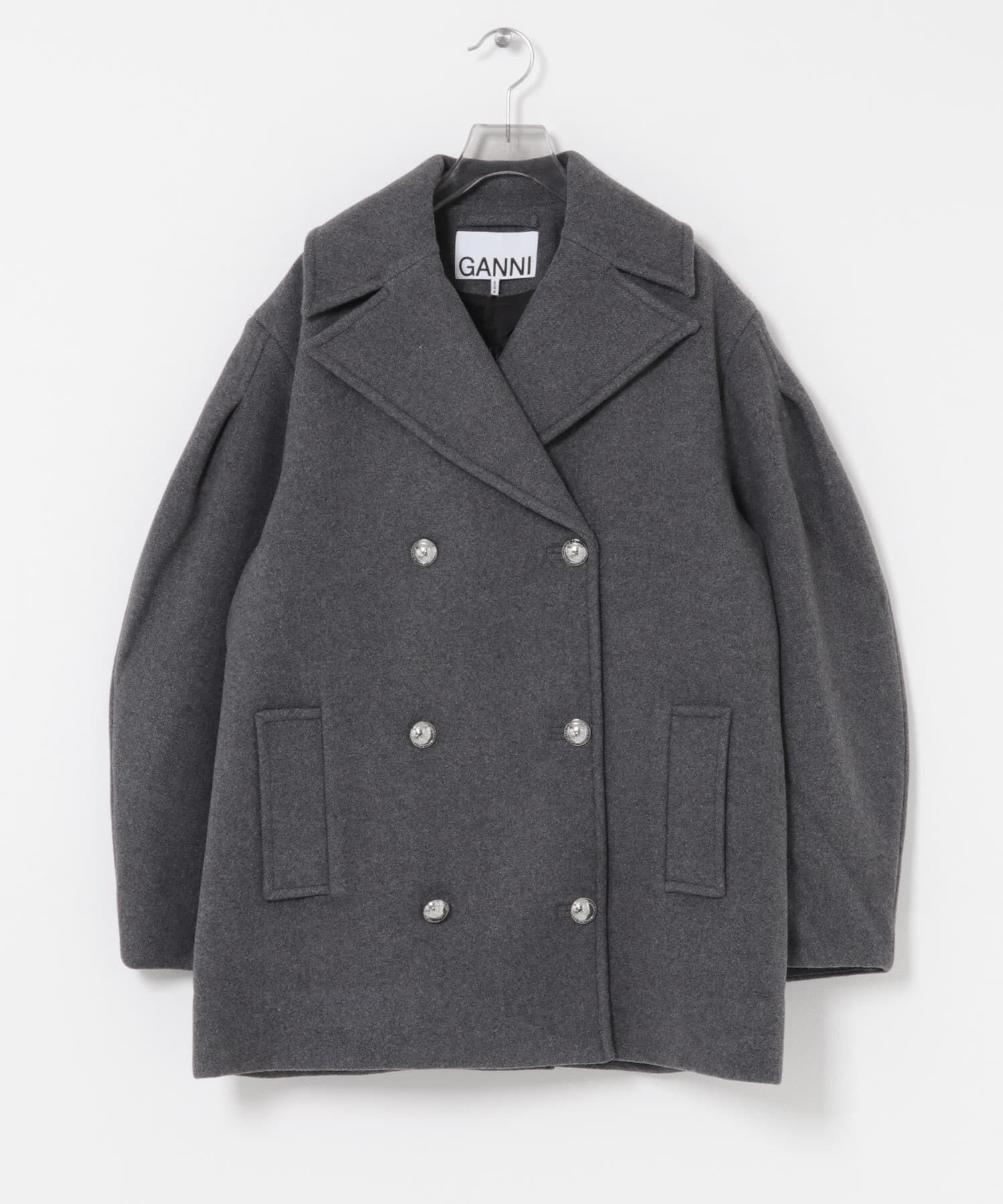 URBAN RESEARCH「GANNI　Peacoat Wool Midi Coat」|ピーコート|