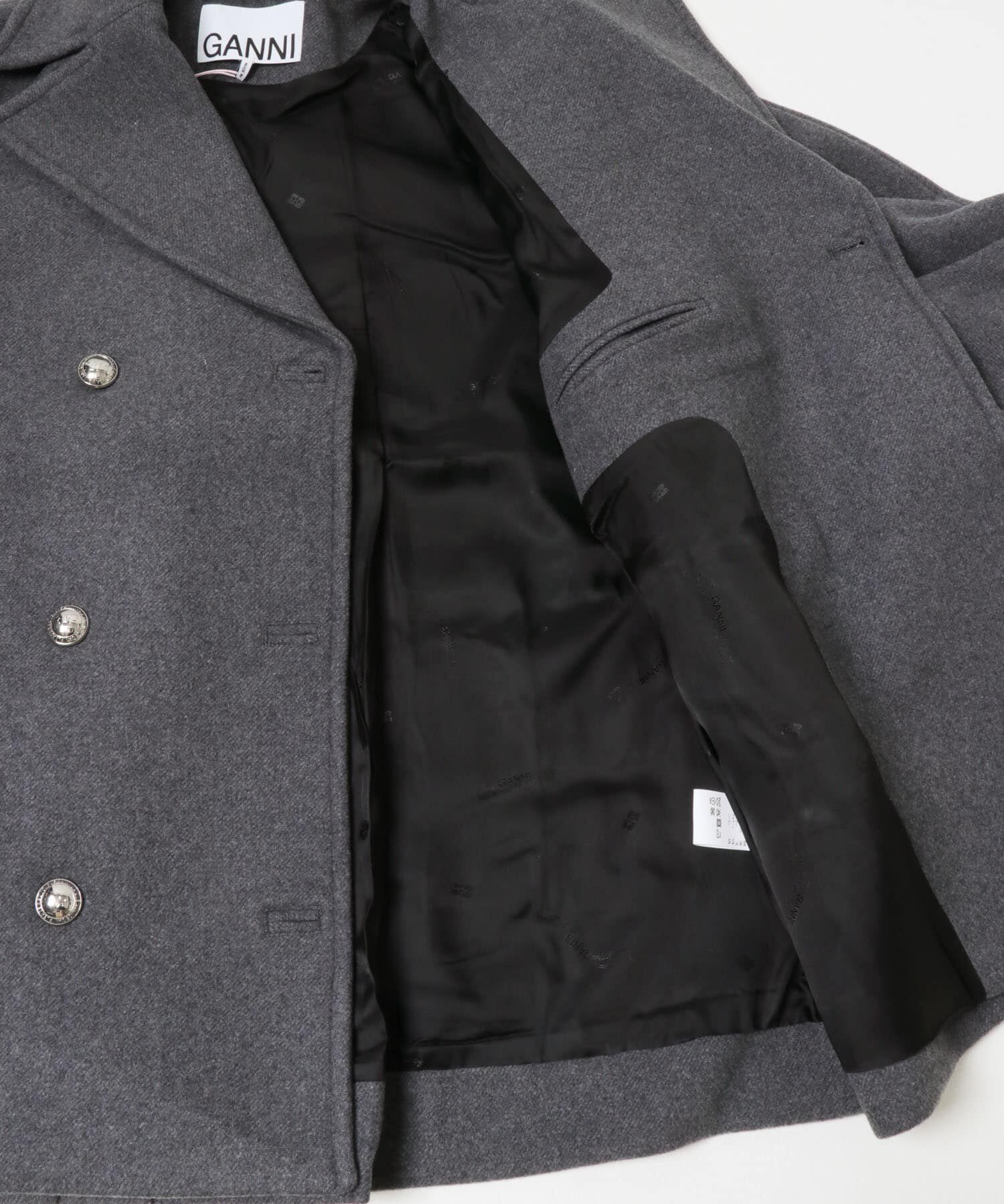 URBAN RESEARCH「GANNI　Peacoat Wool Midi Coat」|ピーコート|
