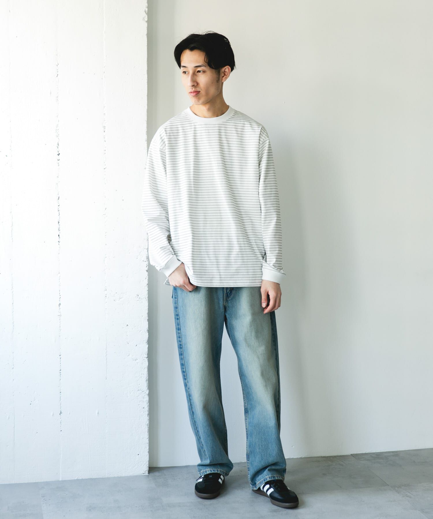 URBAN RESEARCH DOORS「『吸水速乾/接触冷感/ｲｰｼﾞｰｹｱ』ｸｲｯｸﾄﾞﾗｲ ﾛﾝｸﾞｽﾘｰ 」|Tシャツ・カットソー|