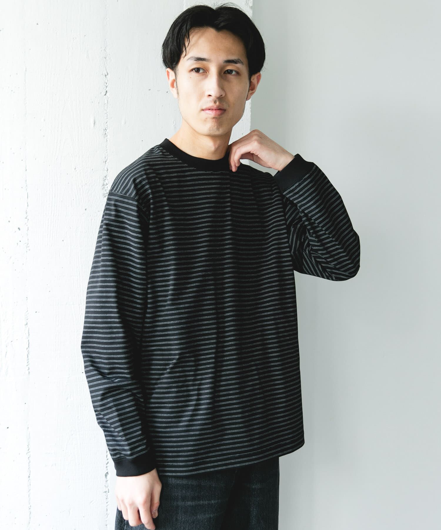 URBAN RESEARCH DOORS「『吸水速乾/接触冷感/ｲｰｼﾞｰｹｱ』ｸｲｯｸﾄﾞﾗｲ ﾛﾝｸﾞｽﾘｰ 」|Tシャツ・カットソー|