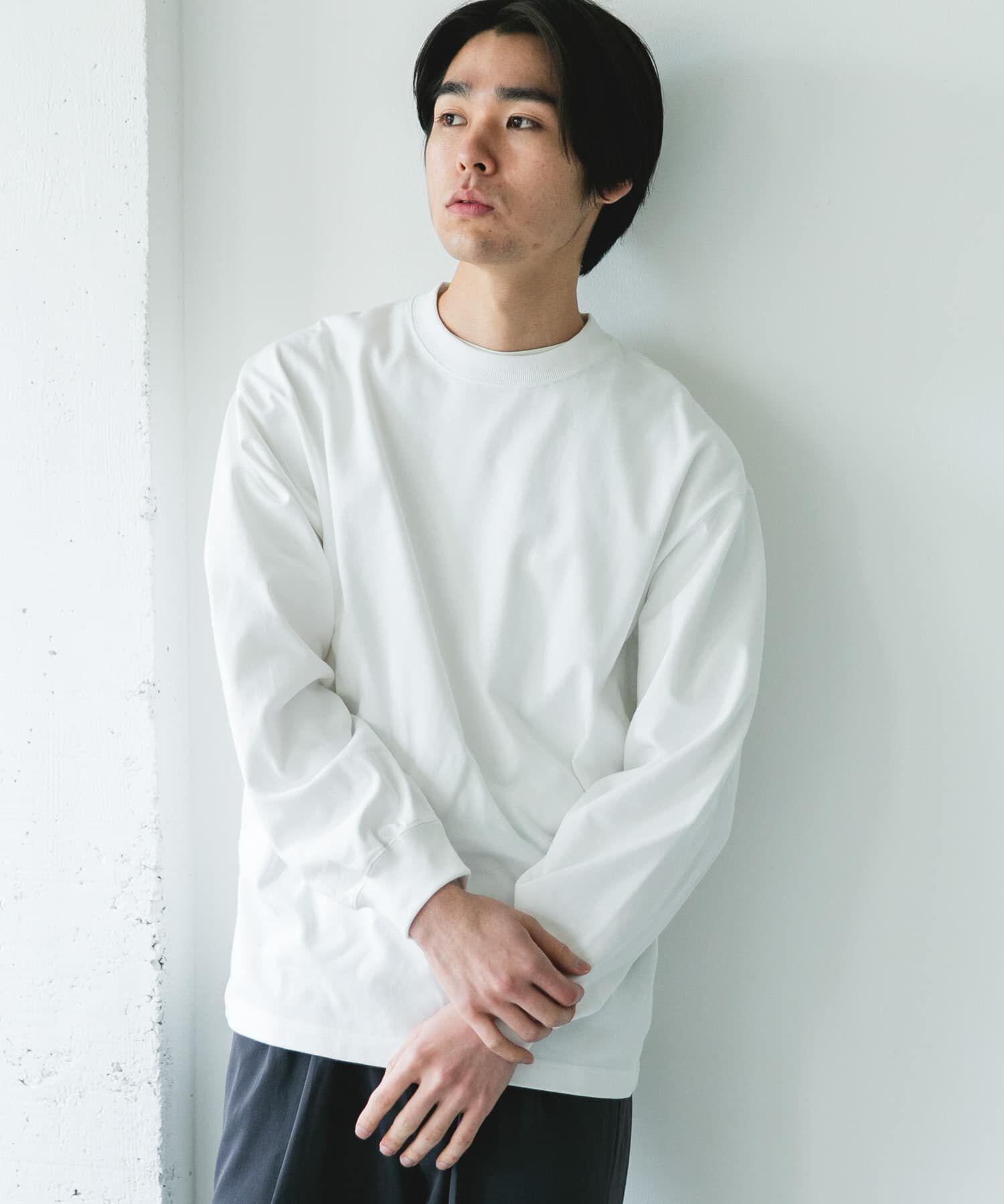 URBAN RESEARCH DOORS「『UR TECH』『抗菌/防臭』10.5オンス ヘビーウェイト LONG-SLEEVE T-SHIRTS」|Tシャツ・カットソー|