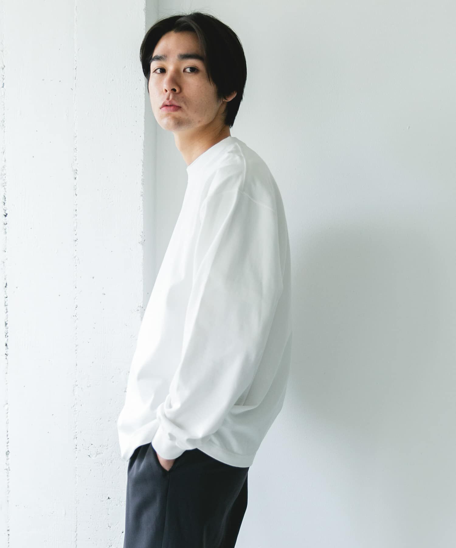 URBAN RESEARCH DOORS「『UR TECH』『抗菌/防臭』10.5オンス ヘビーウェイト LONG-SLEEVE T-SHIRTS」|Tシャツ・カットソー|