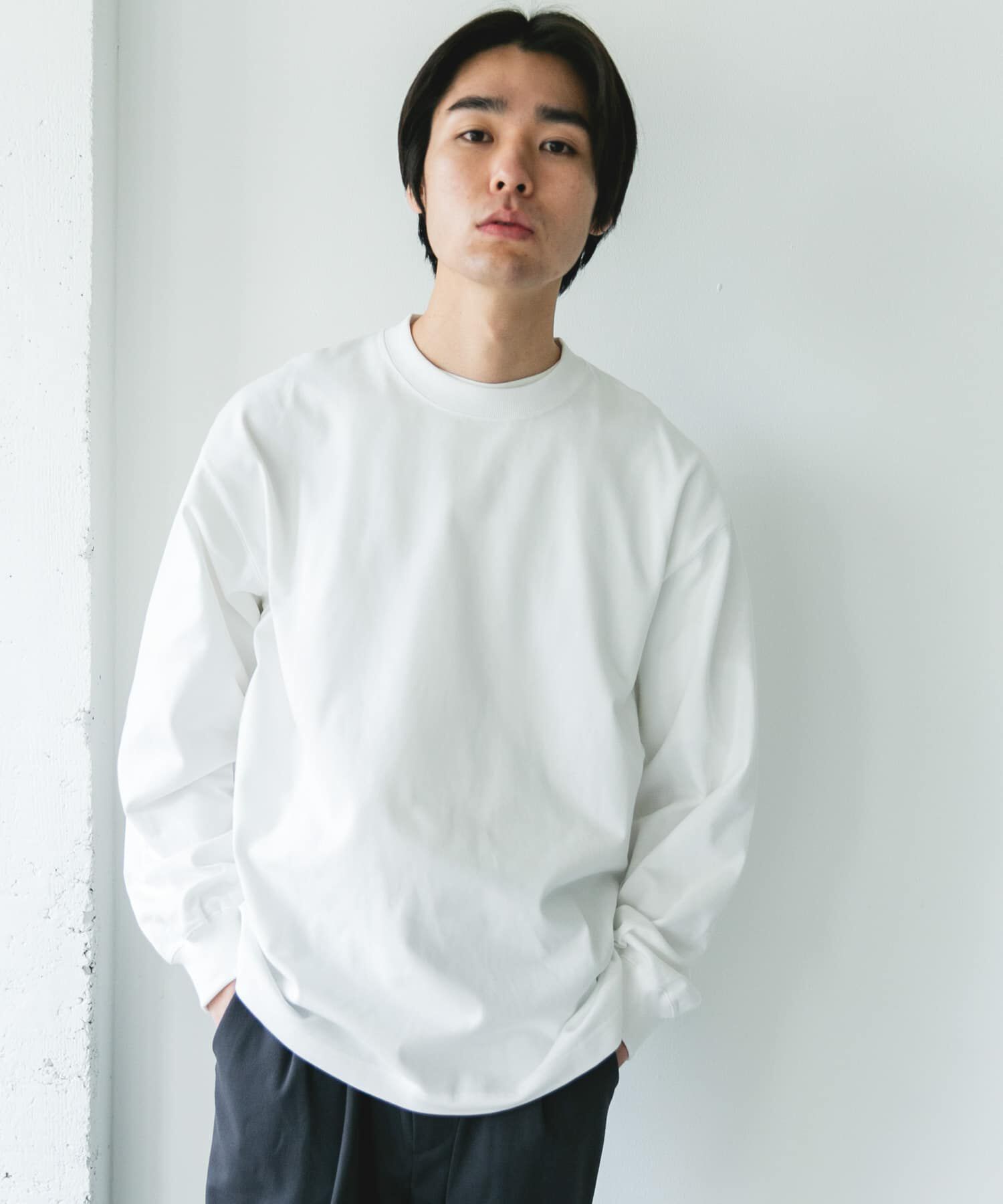 URBAN RESEARCH DOORS「『UR TECH』『抗菌/防臭』10.5オンス ヘビーウェイト LONG-SLEEVE T-SHIRTS」|Tシャツ・カットソー|