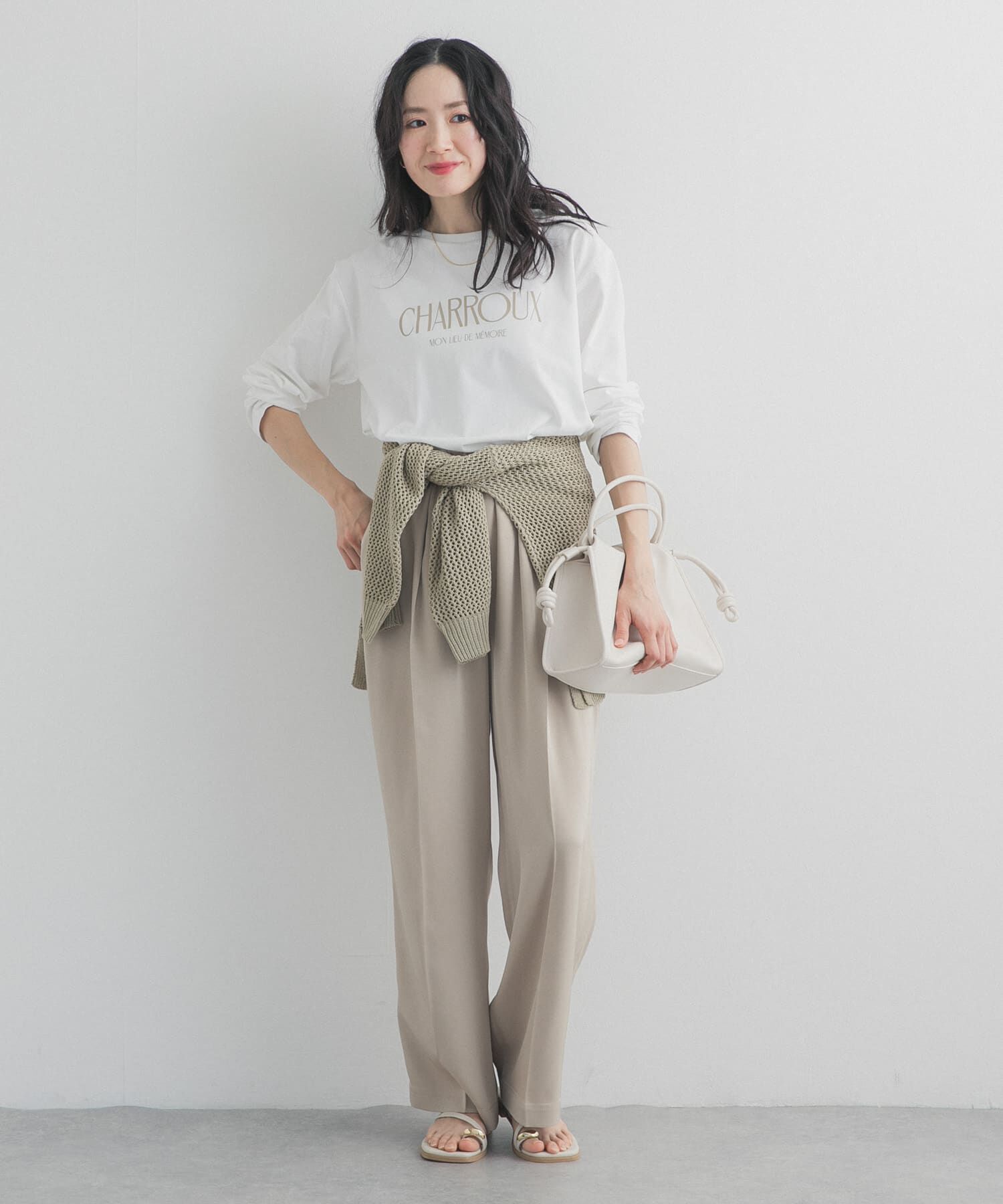 URBAN RESEARCH DOORS「ロゴプリントロングスリーブTシャツ」|Tシャツ・カットソー|