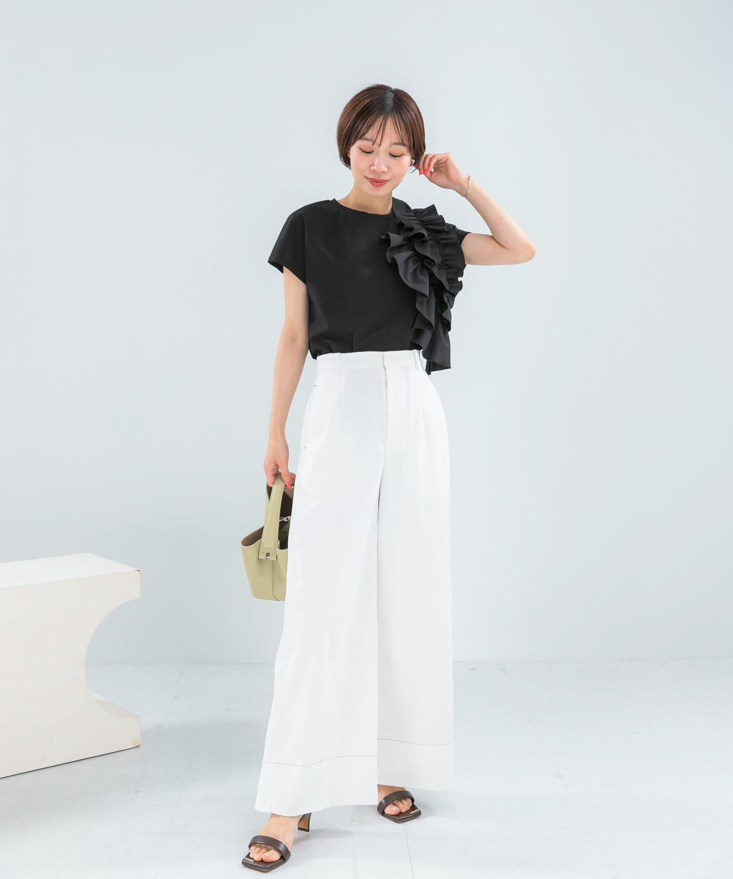 URBAN RESEARCH ROSSO「コットンツイルワイドパンツ」|その他|
