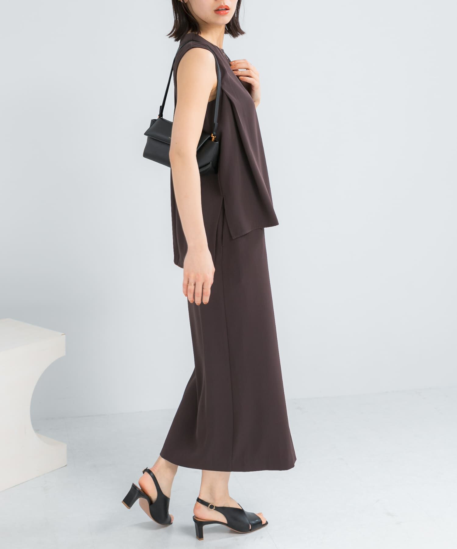 URBAN RESEARCH ROSSO「バックメタルポイントストレートワンピース」|ワンピース|