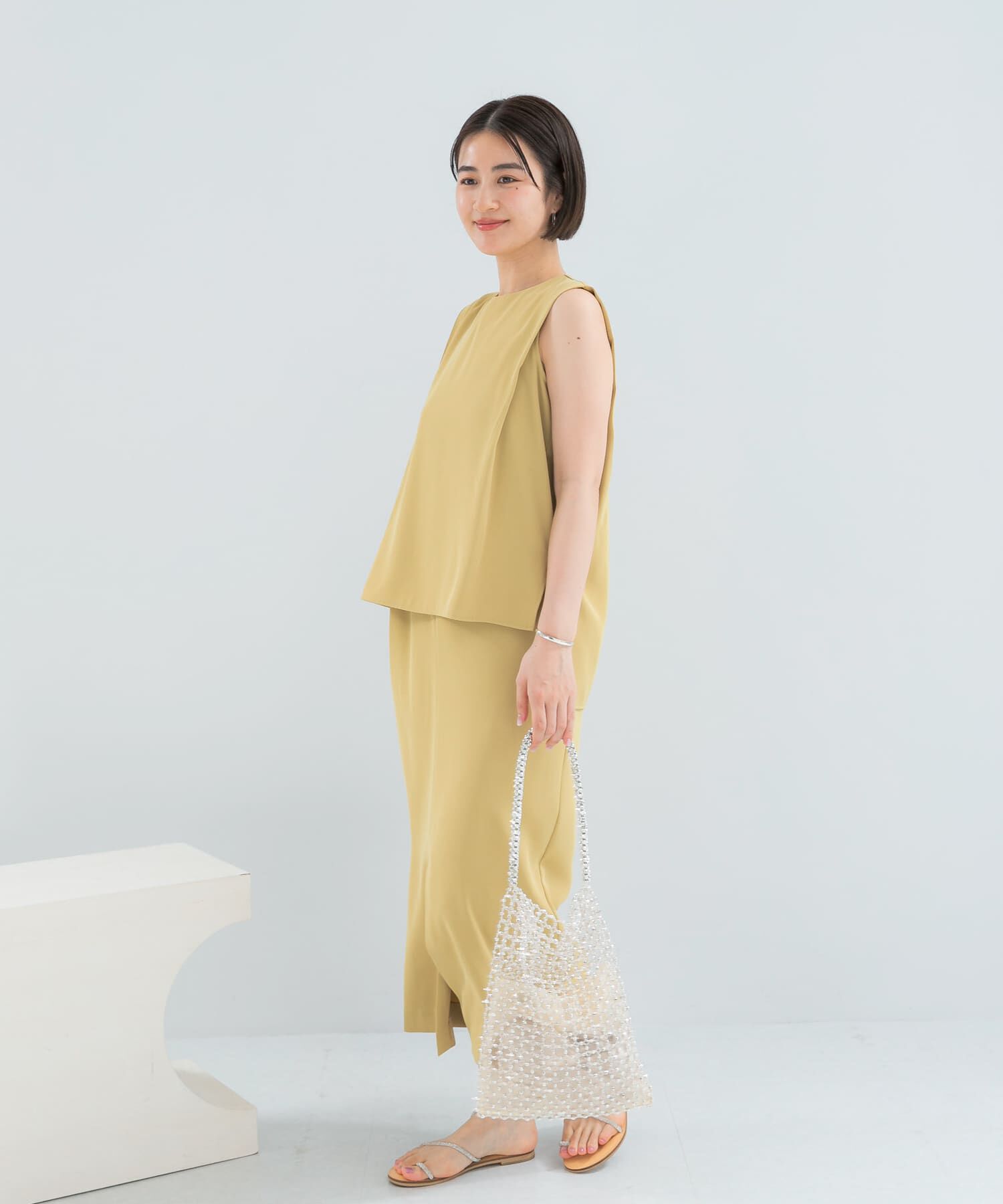 URBAN RESEARCH ROSSO「バックメタルポイントストレートワンピース」|ワンピース|