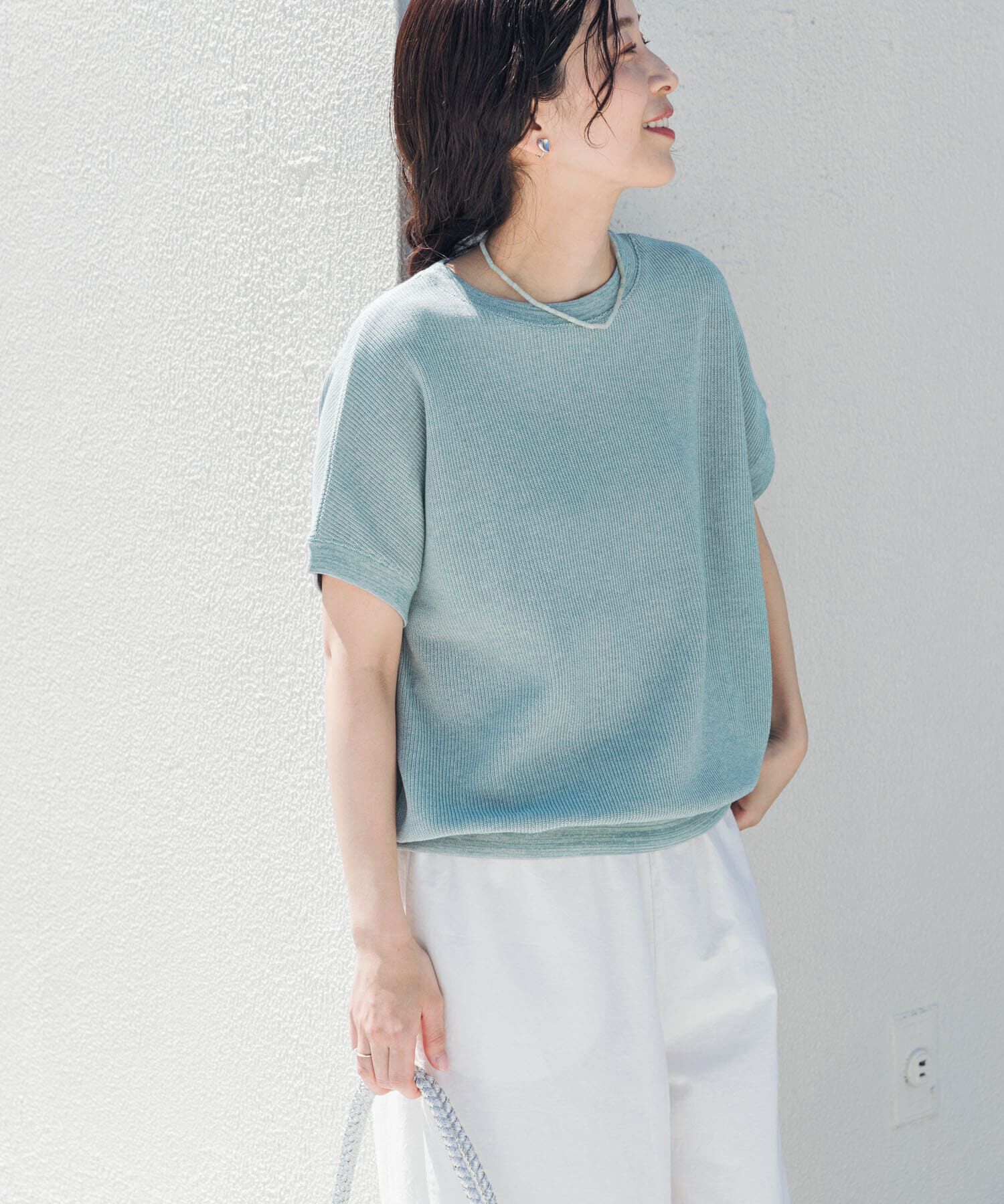 URBAN RESEARCH DOORS「タックフライスフレンチTシャツ」|Tシャツ・カットソー|