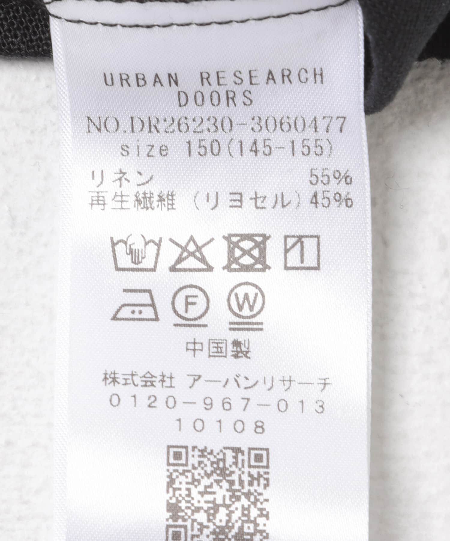URBAN RESEARCH DOORS「『150サイズ』『親子リンク』リネンリヨセルドットワンピース(KIDS)」|ワンピース|