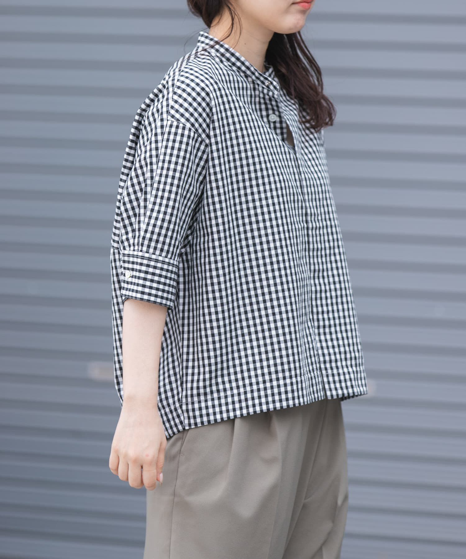 URBAN RESEARCH DOORS「『一部WEB限定カラー』FORK&SPOON　ギボシコクーンショートスリーブシャツ」|シャツ・ブラウス|