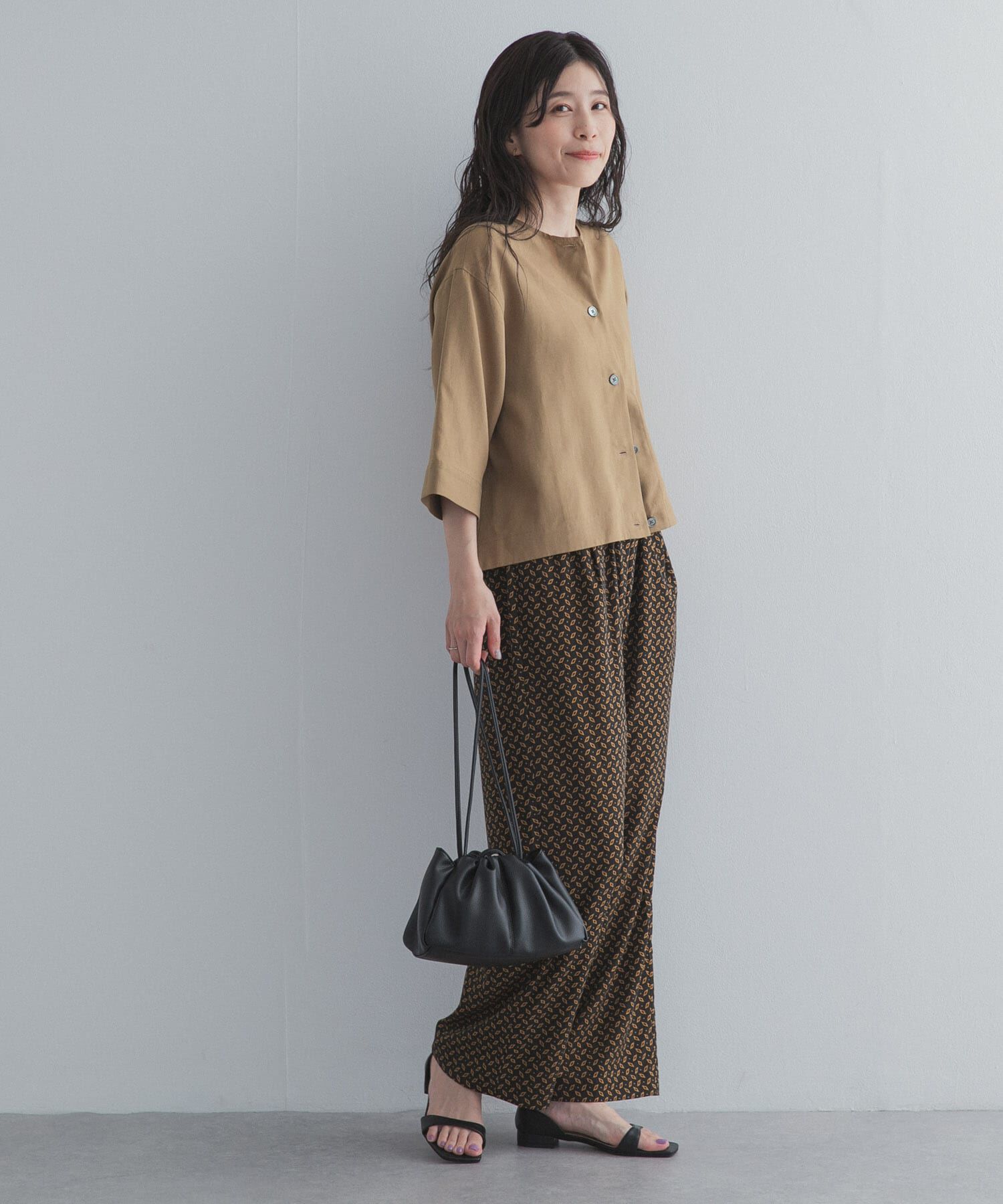URBAN RESEARCH DOORS「プリントストレートイージーパンツ」|その他|