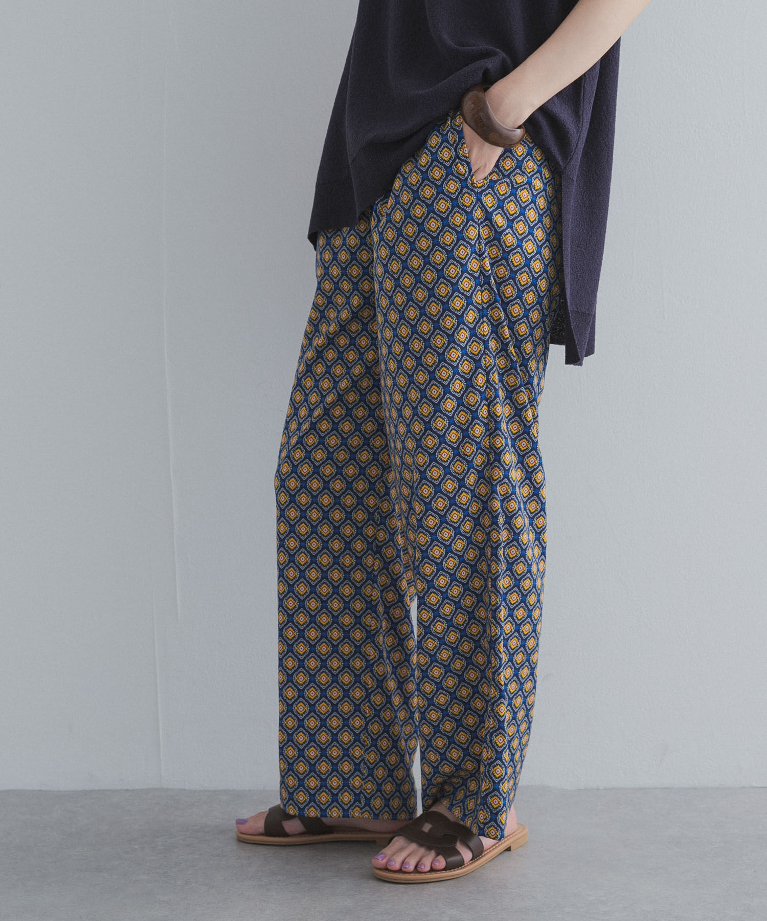 URBAN RESEARCH DOORS「プリントストレートイージーパンツ」|その他|